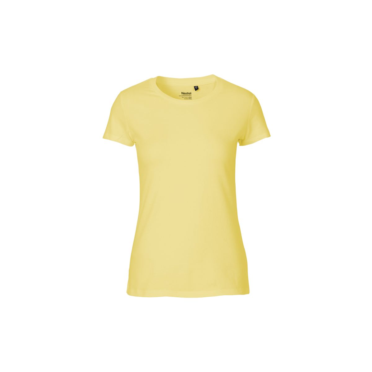 Dame Fit T-shirt Neutral O81001 str. XS Dusty Yellow