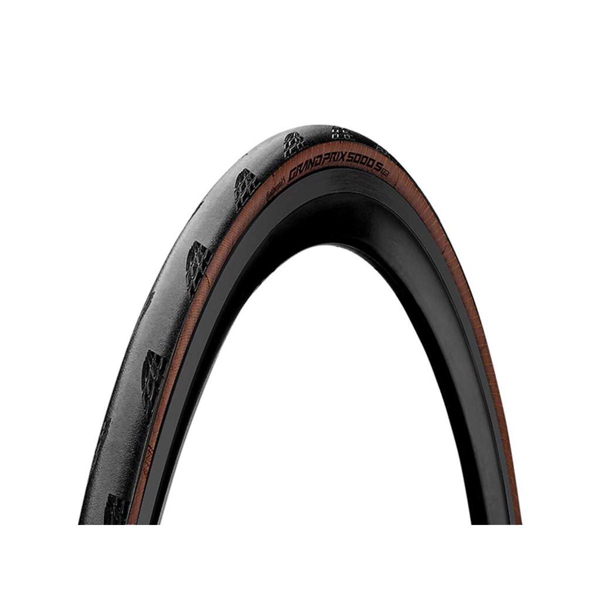 Continental Grand Prix 5000S TR - Tubeless Ready - Foldedæk Road - Sort/Brun -700x32c (32-622)