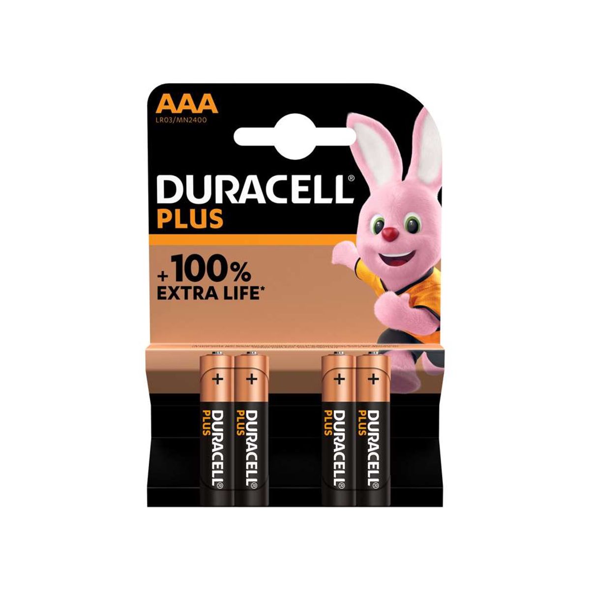 Batteri Duracell Plus Power AAA 4 stk