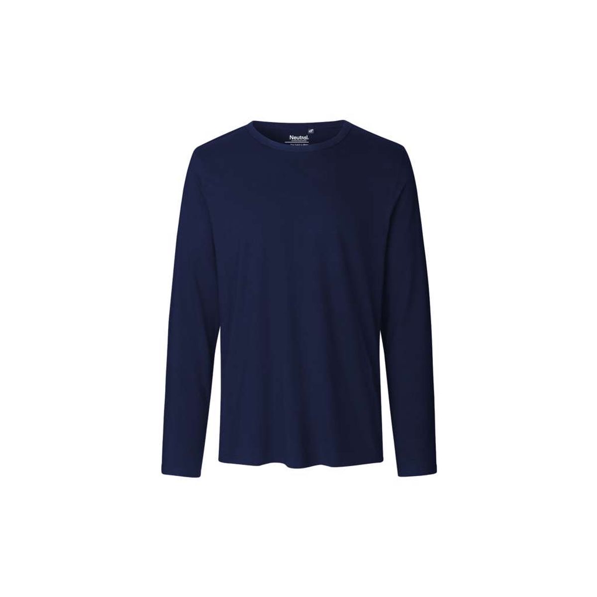 Herre Langærmet T-shirt Neutral O61050 str. M Navy