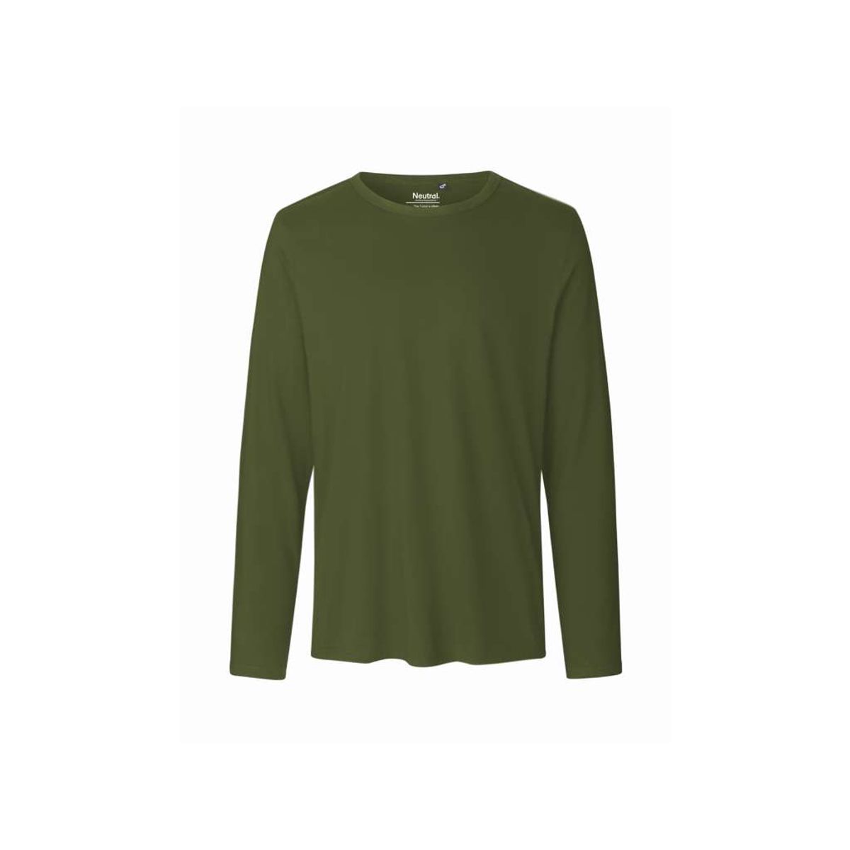 Herre Langærmet T-shirt Neutral O61050 str. XL Military