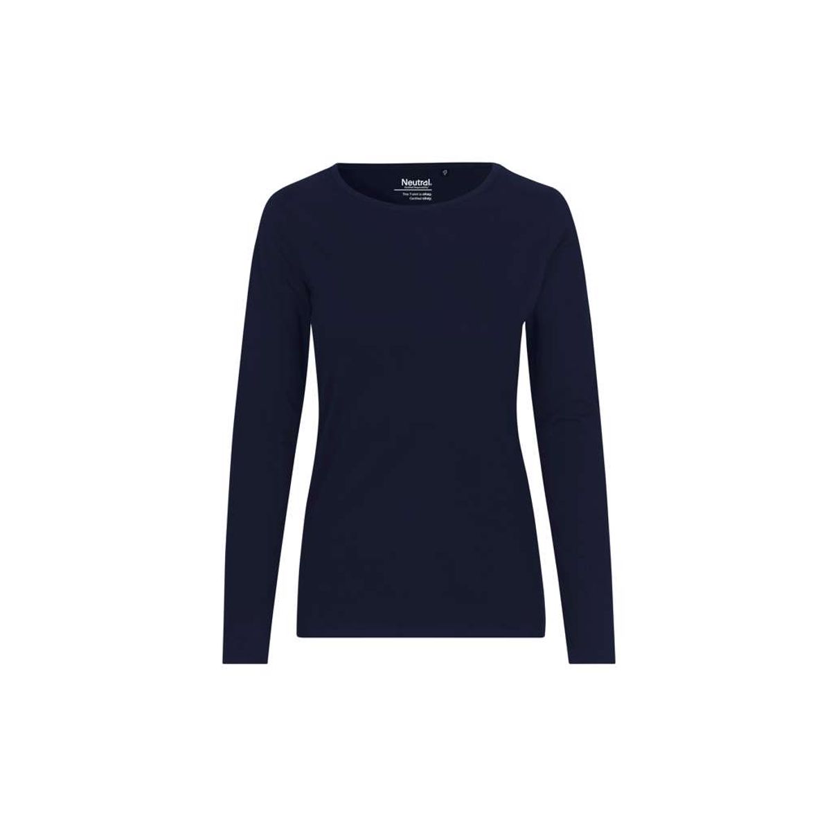 Dame Langærmet T-shirt Neutral O81050 str. L Navy