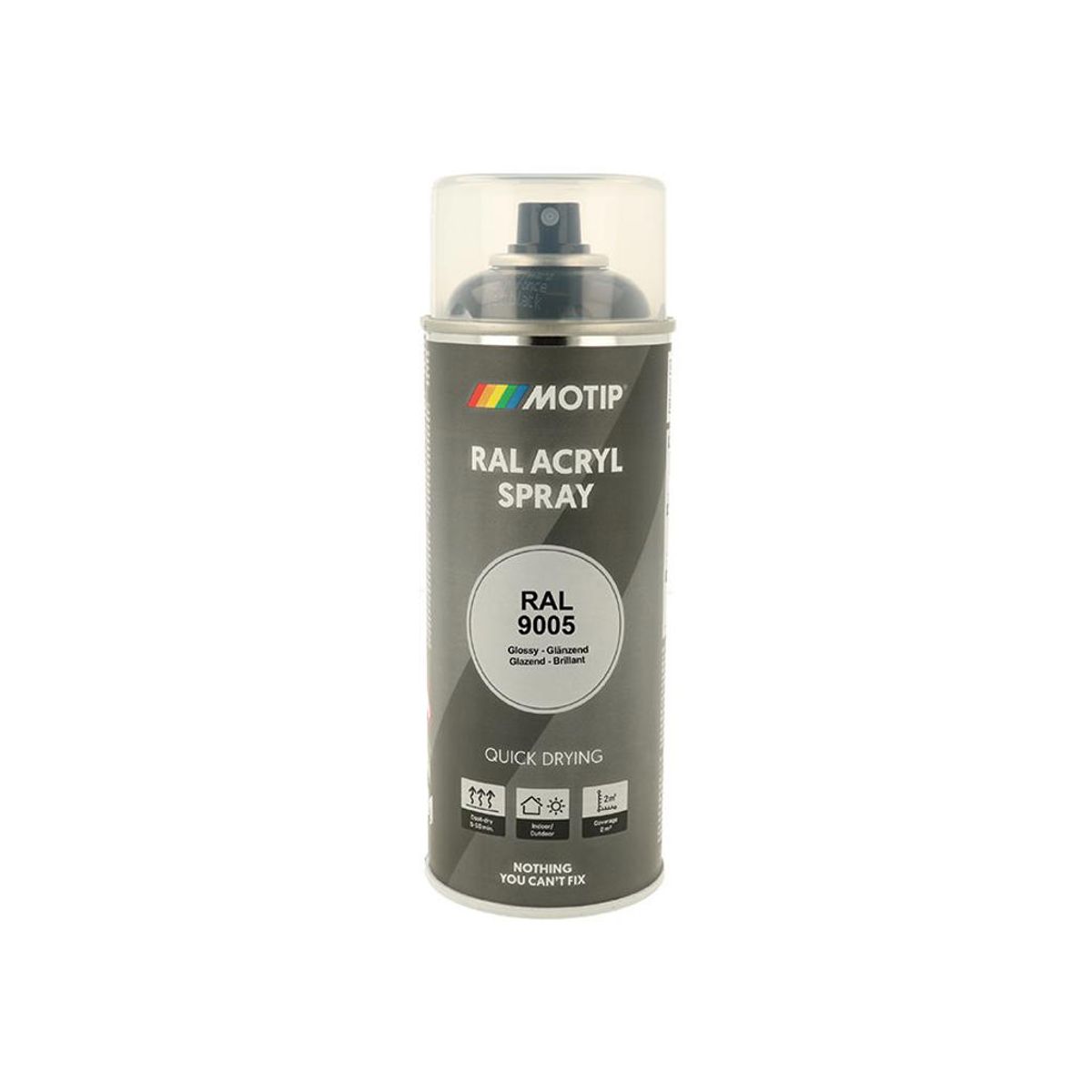 Motip - Ral 9005 - Lak - High gloss deep black