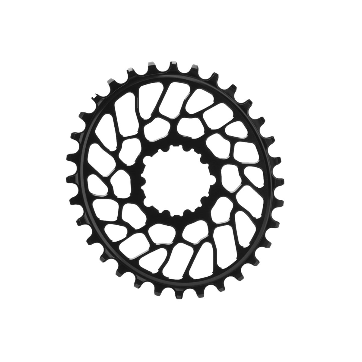 absoluteBLACK Oval klinge - Sram - Direct mount - Offset 0 mm - 32 tænder - Sort