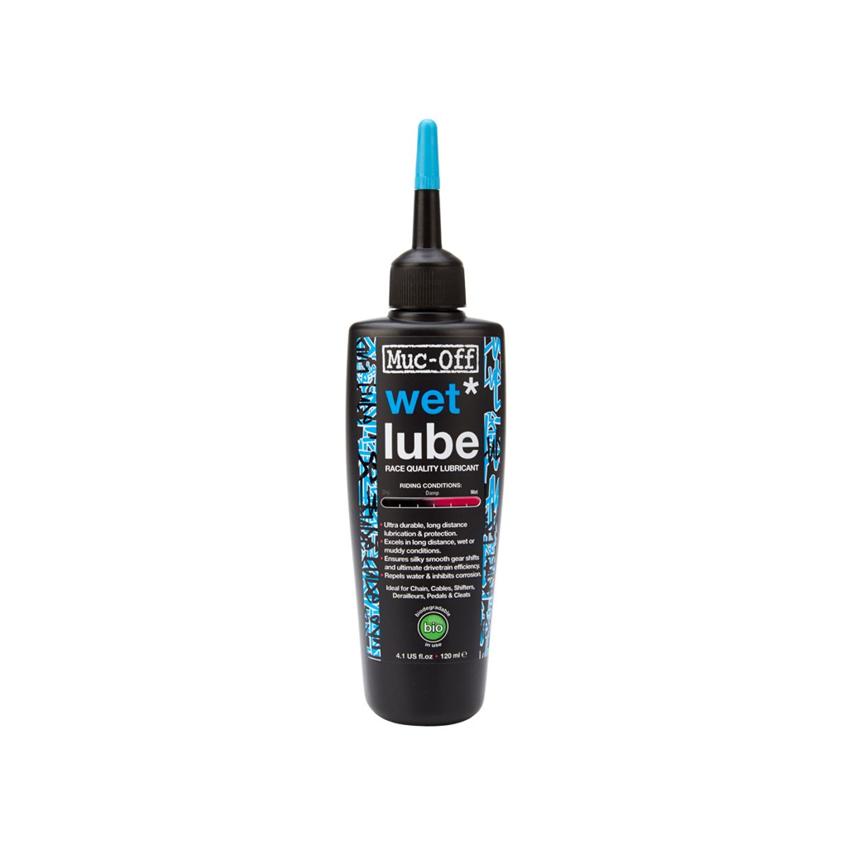 Muc-Off Wet lube - Kædeolie til våde forhold - 120 ml