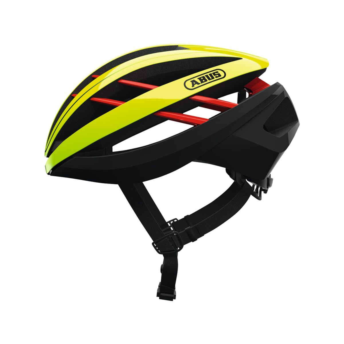 Abus Aventor - Cykelhjelm - Neon gul - Str. S