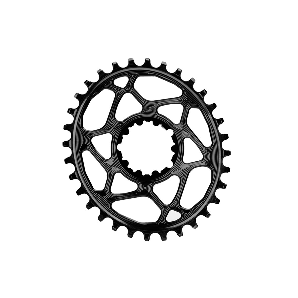 absoluteBLACK Oval klinge - Sram - Direct mount - Boost - Offset 3 mm - 32 tænder - Sort