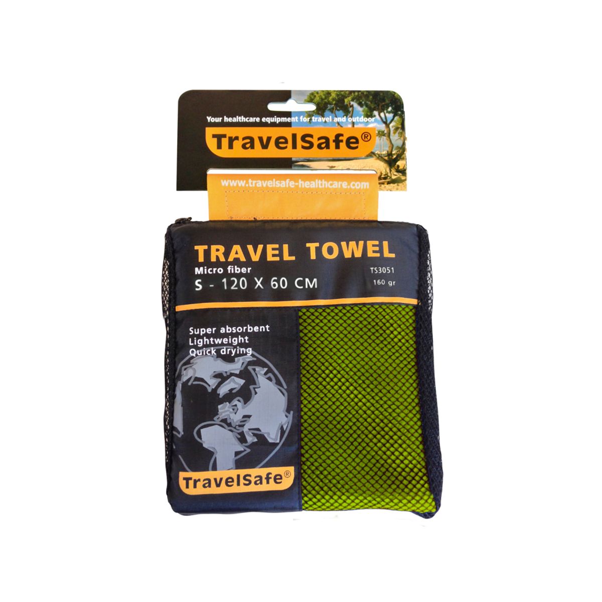 TravelSafe Traveltowel Microsoft S - Rejsehåndklæde 120X60 Cm - Blå