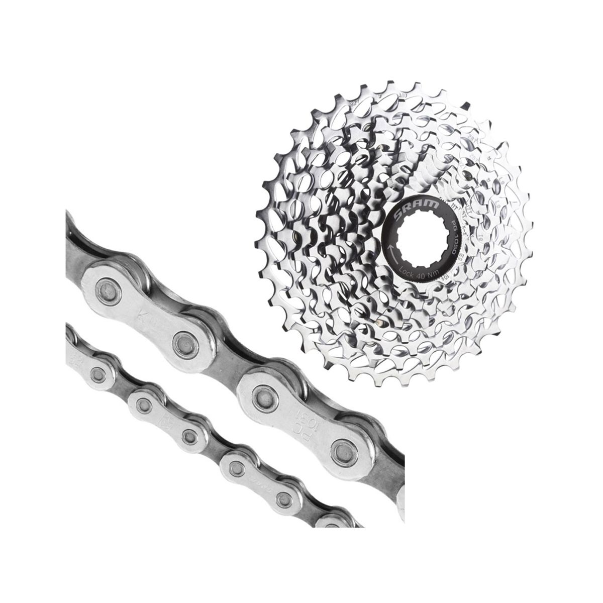 Sram 10 speed sampak - 11-28T - PG-1050 Kassette og PC-1031 kæde