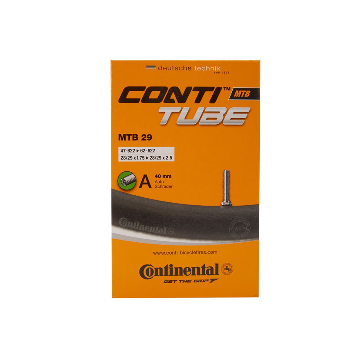 Continental MTB 29 - Cykelslange - Str. 29"x1.75-2.50" (47-62x622) - 40 mm autoventil