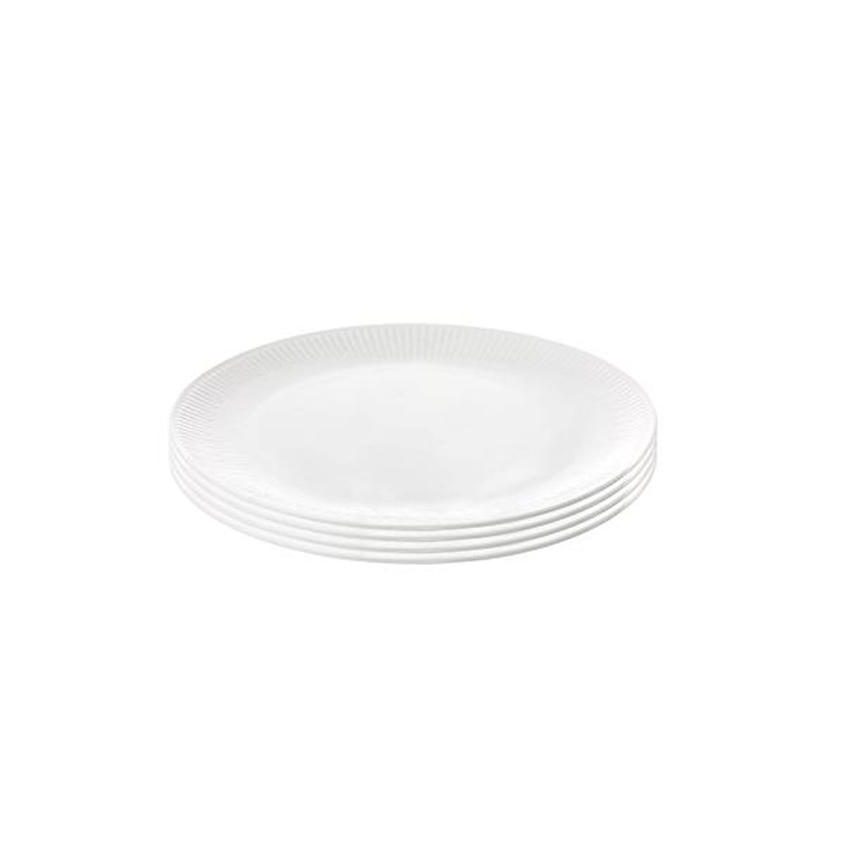 Aida - Relief - frokosttallerken porcelæn white 4 stk