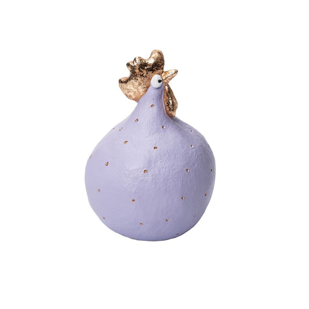 Nääsgränsgården - Høne Amethyst/gold H9.6cm