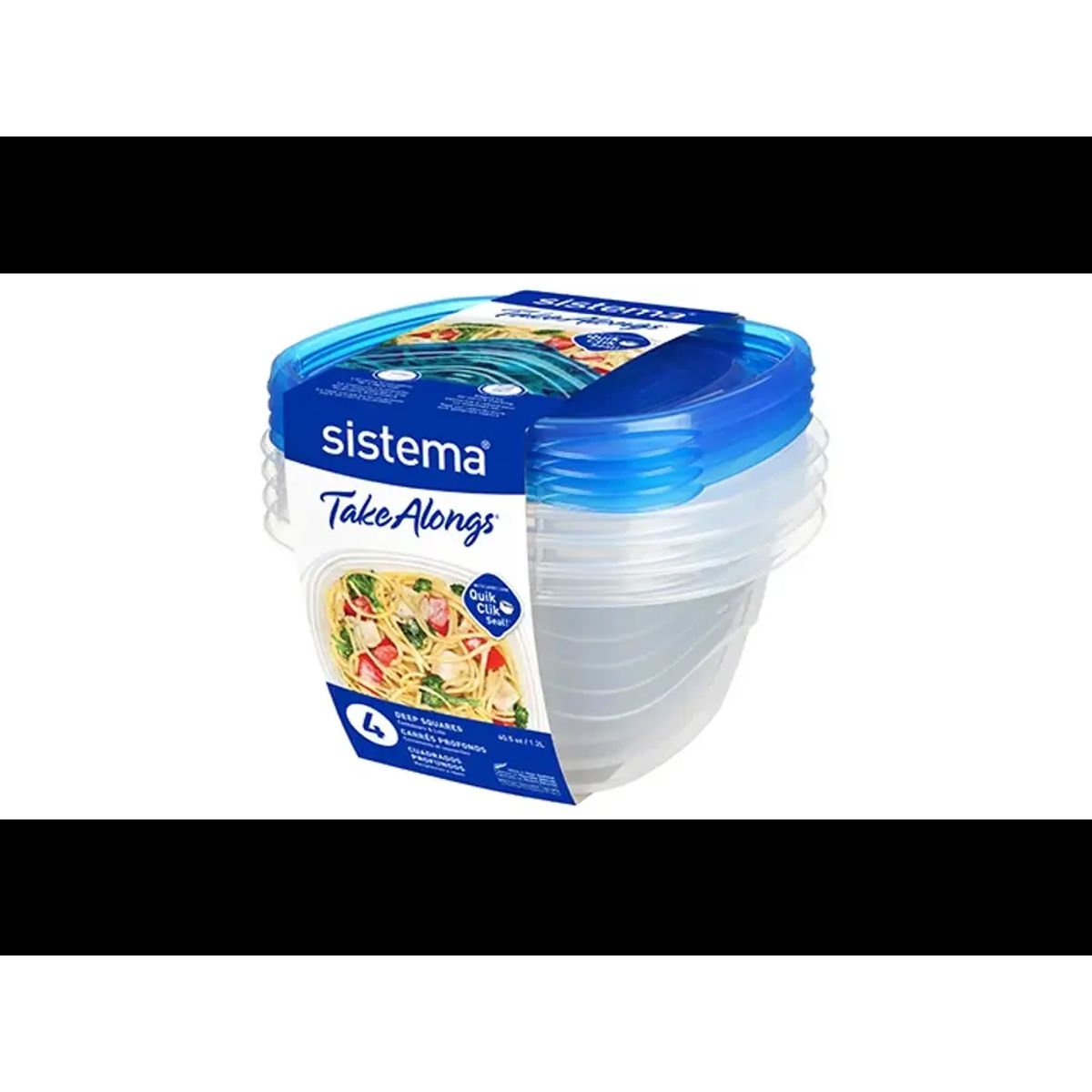 Sistema - Deep Square 4 Pack 1,2l