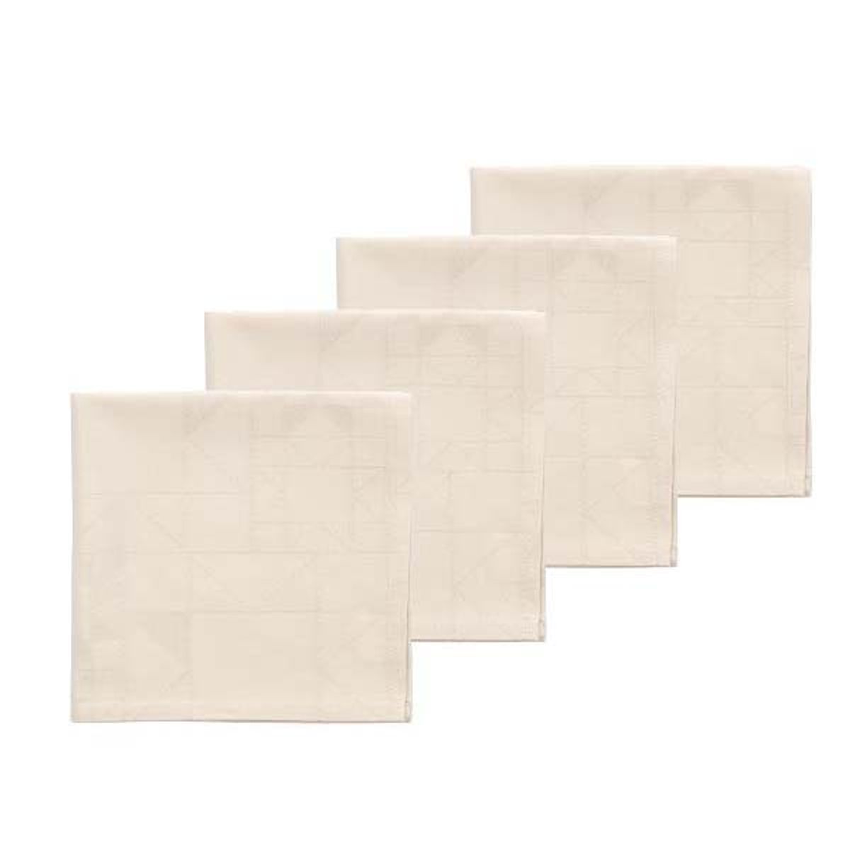 Södahl - Star Damask Mundserviet 45 x 45 cm 4 stk. Beige