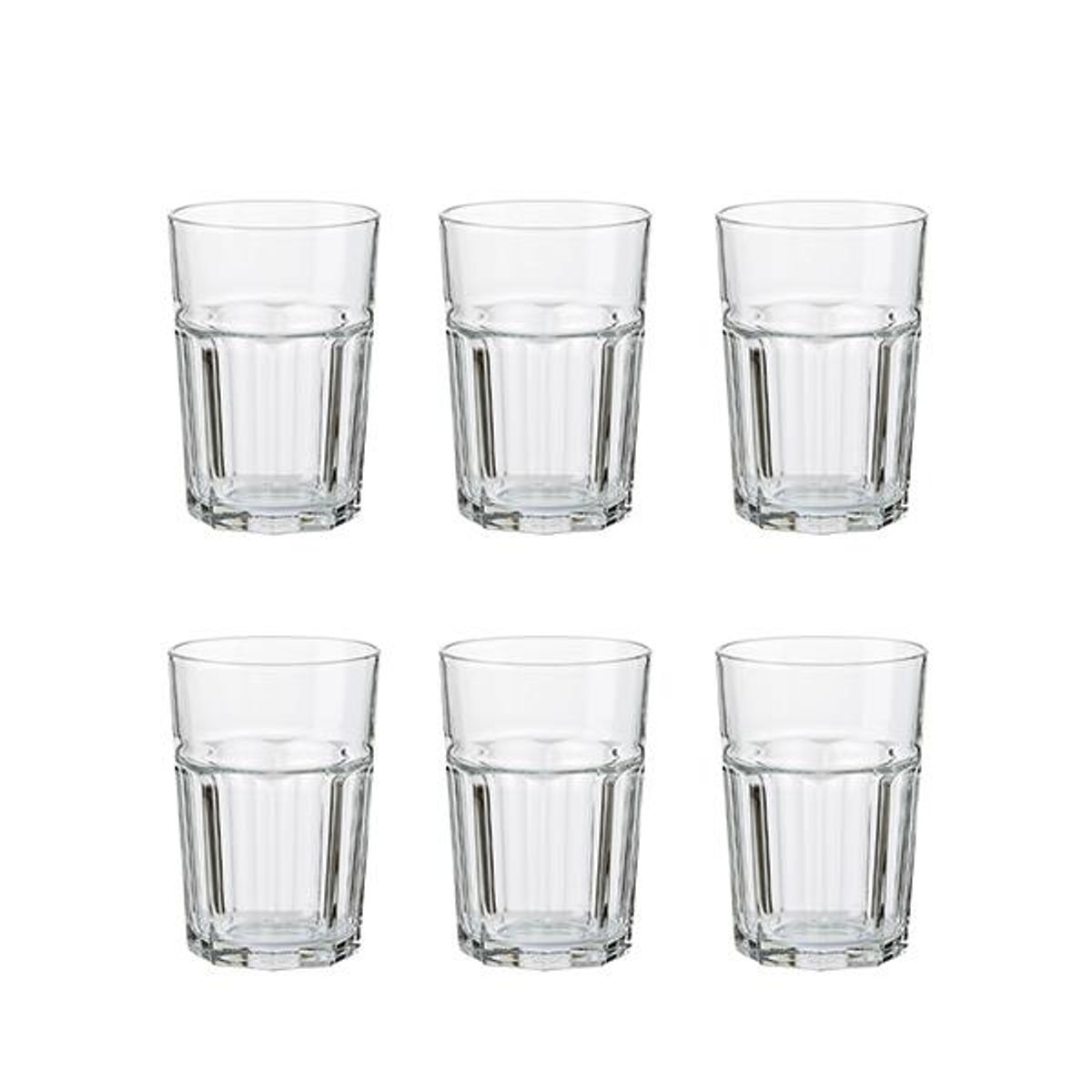 Aida - Atelier granit - cafeglas klar 6 stk 36 cl