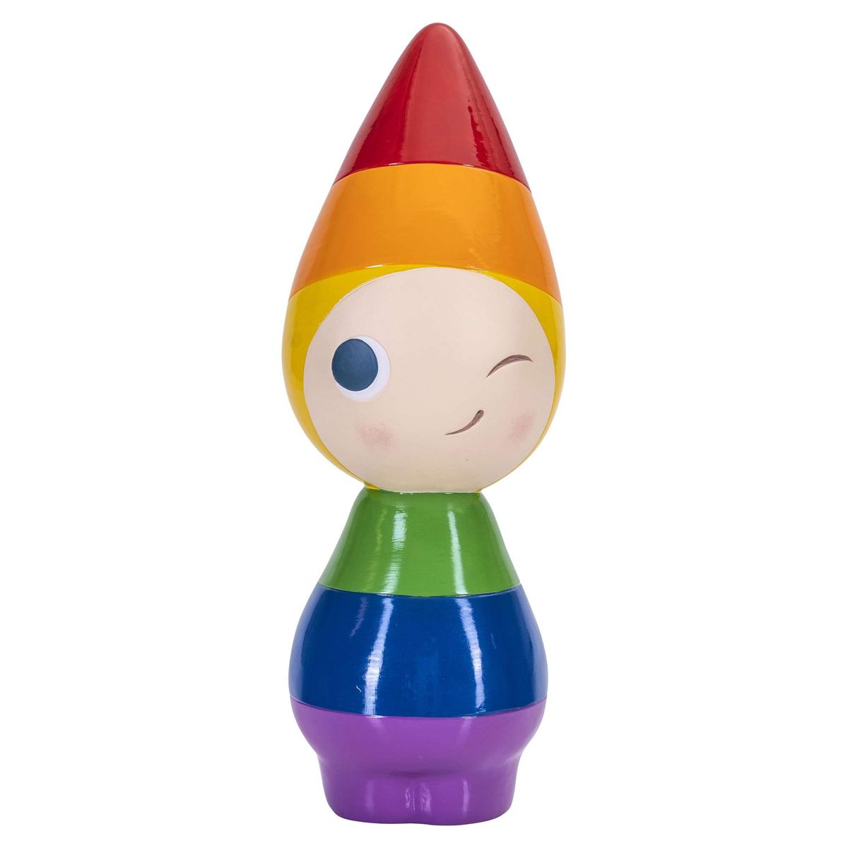 Nääsgränsgården - Peggy winking, rainbow H.25cm