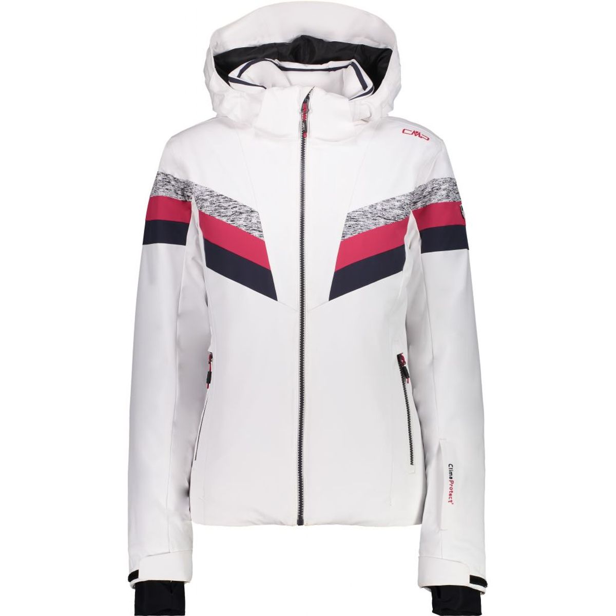 Cmp Zip Hood Jacket Dame (Farve: Hvid, Størrelse: 40)