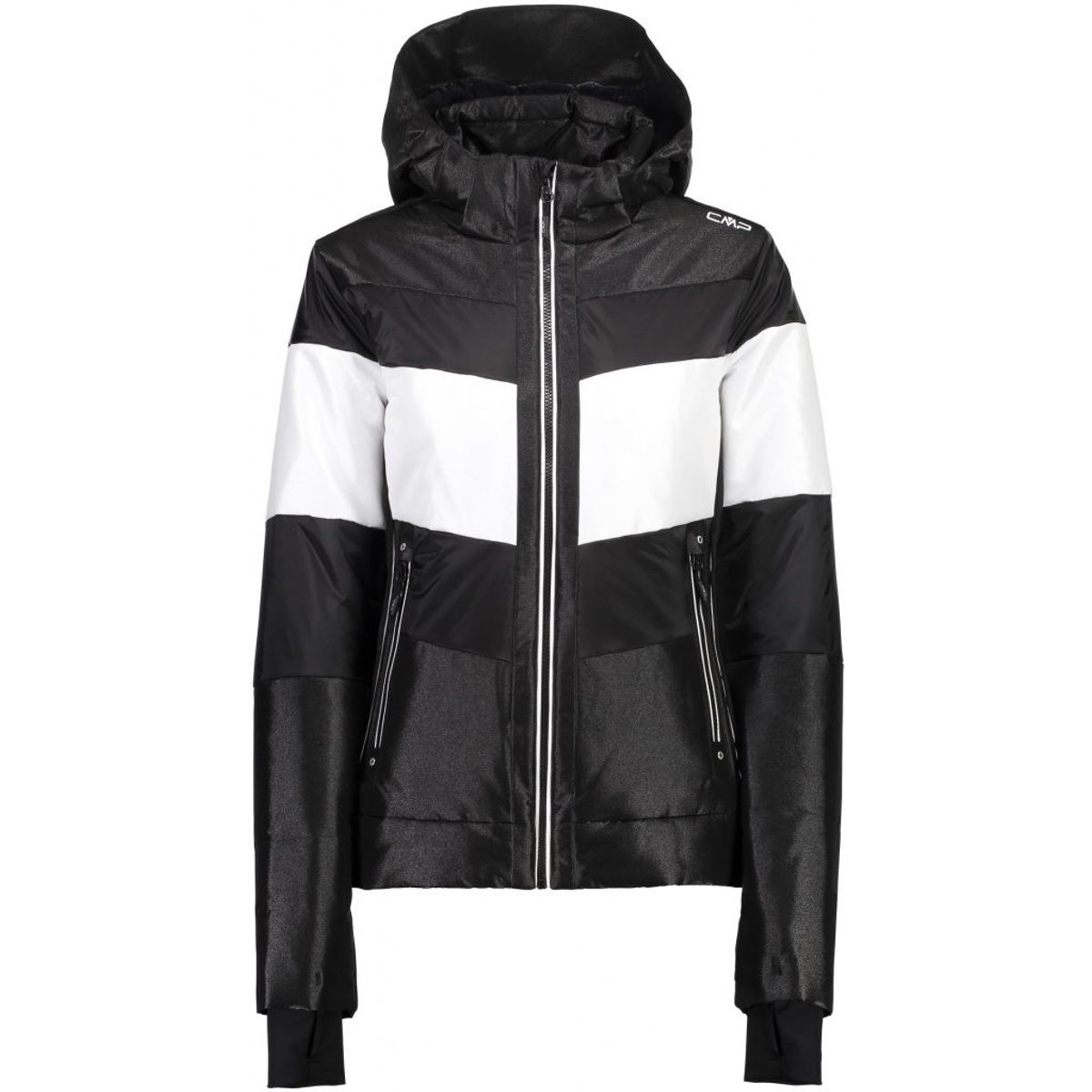 Cmp Zip Hood Jacket Dame (Farve: Sort, Størrelse: 40)