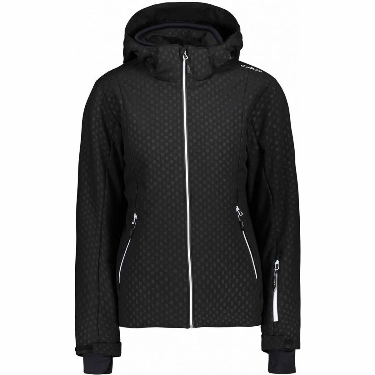 Cmp Zip Hood Jacket Dame (Farve: Sort, Størrelse: 40)