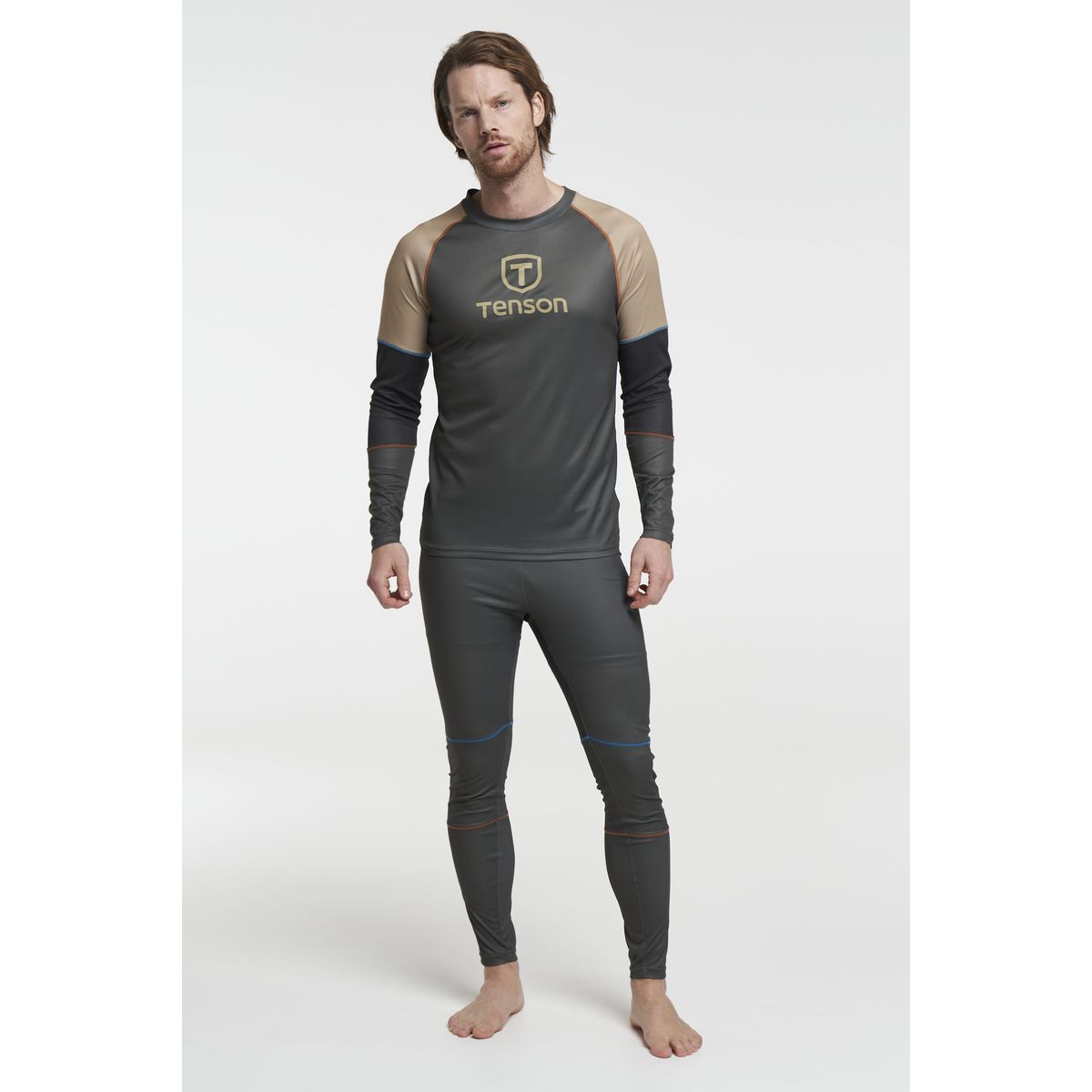 Tenson Baselayer Set Herre (Farve: Grøn, Størrelse: Xl)