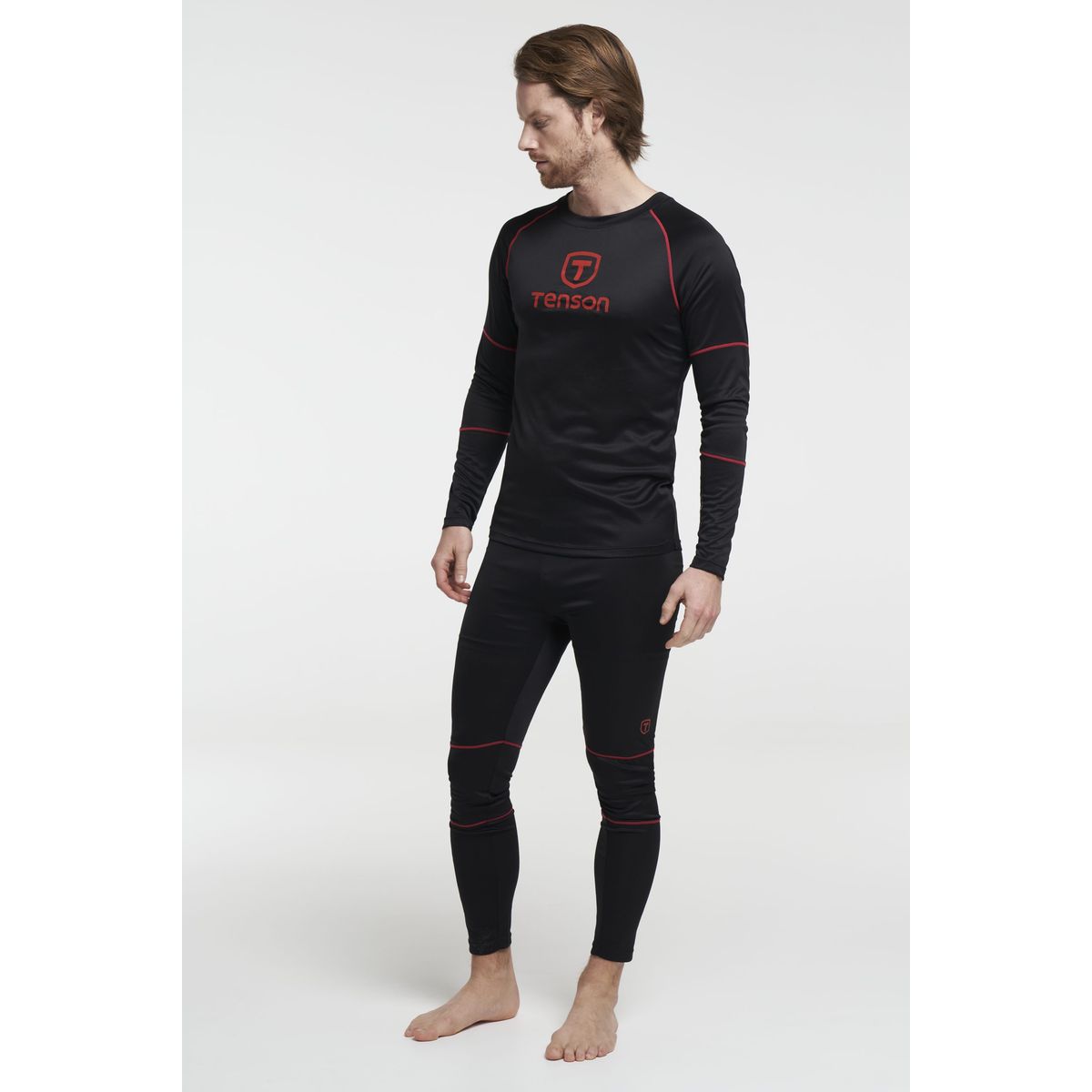 Tenson Baselayer Set Herre (Farve: Sort, Størrelse: 2xl)