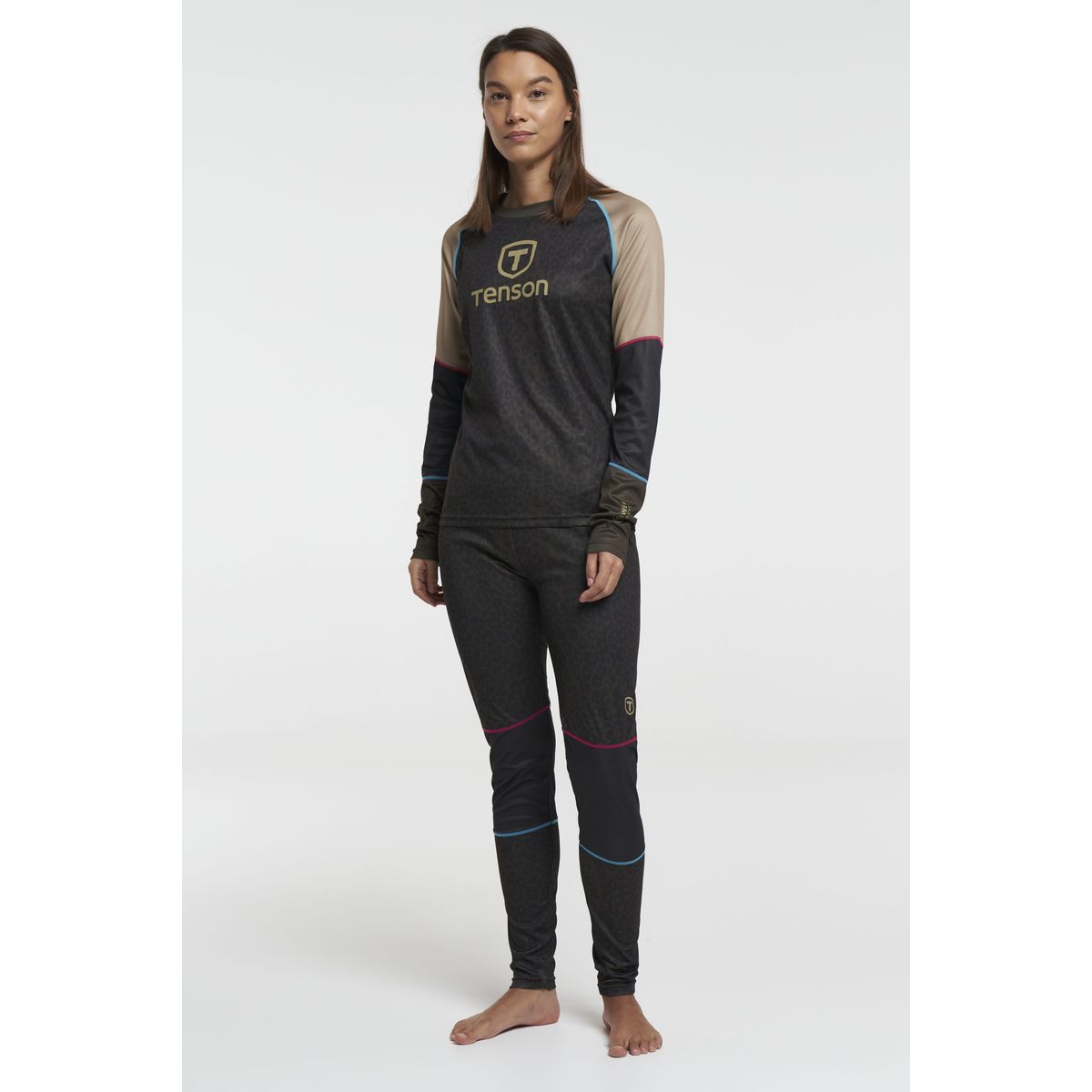 Tenson Baselayer Set Dame (Farve: Grøn, Størrelse: L)