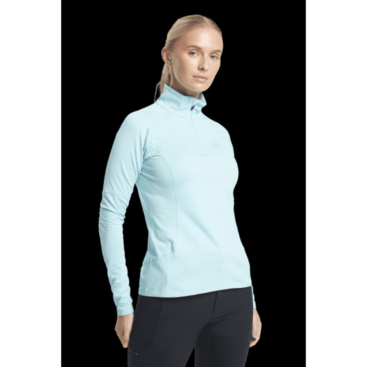 Tenson Mellemlag Half Zip Dame (Farve: Light Turquoise, Størrelse: L)