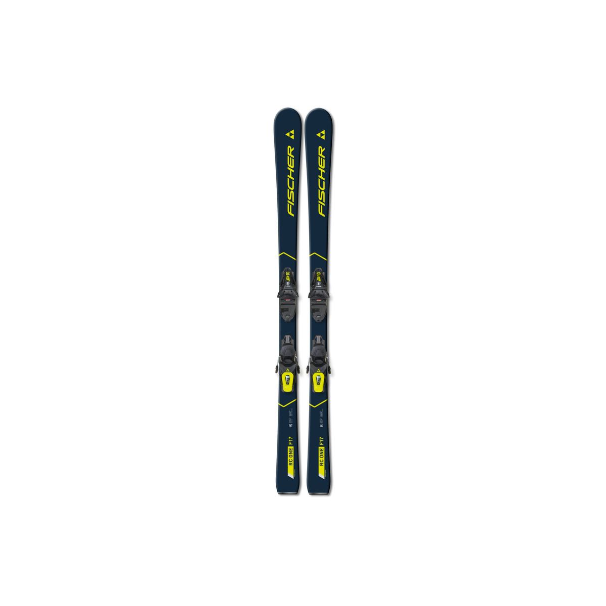 Fischer Rc One F17 Twin Powerrail Ski Inc. Rs 10 Gw Binding (Farve: Gul, Størrelse: 160)