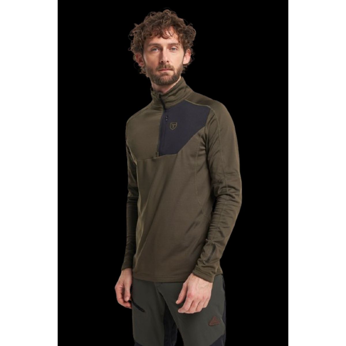 Tenson Txlite Half Zip Midlayer Herre (Farve: Oliven, Størrelse: 2xl)