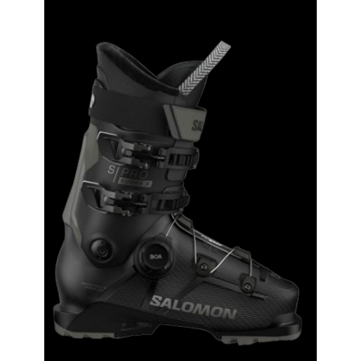 Salomon S/pro Supra Boa 100 Skistøvle Herre (Farve: Black/dark Grey Met./Dark Grey, Størrelse: 27)