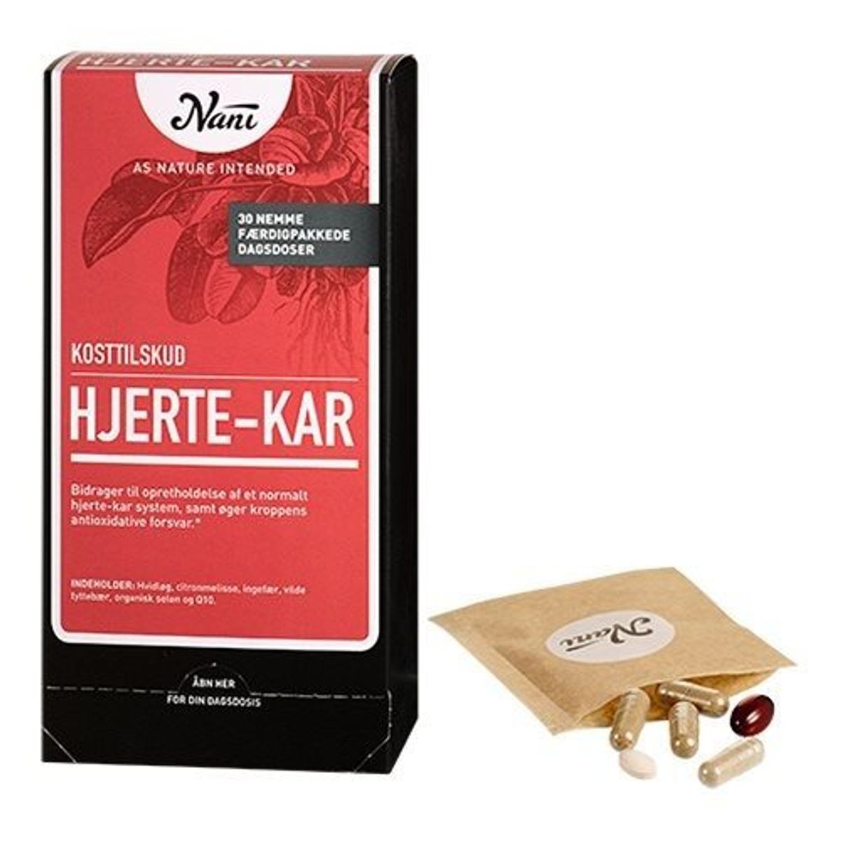 Hjerte-kar helsepakke Nani - 30 breve