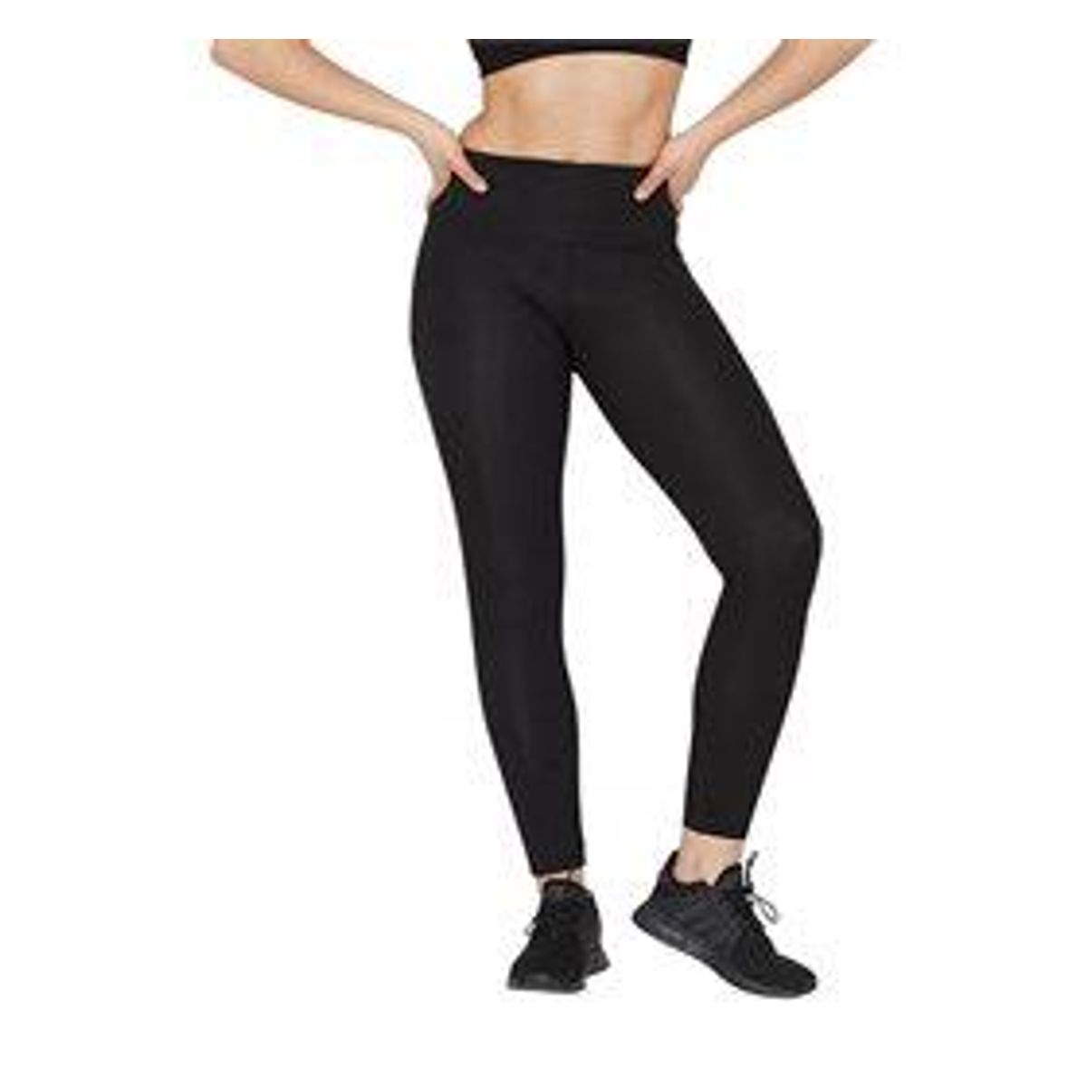 Sports Tights dame sort Black str. S