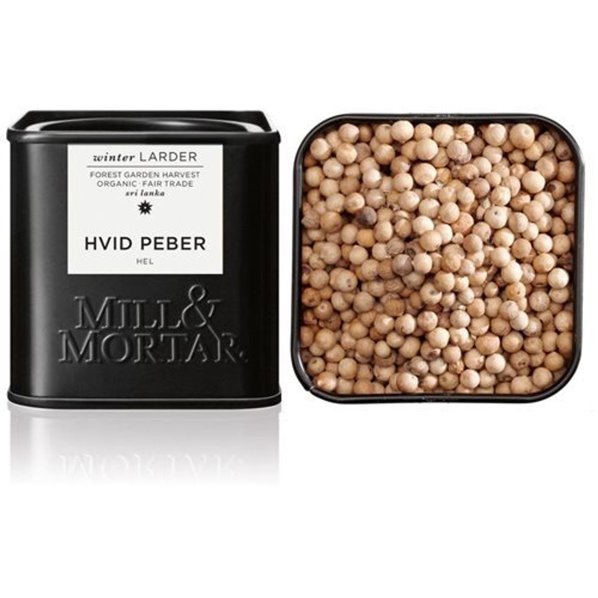 Hvid peber hel Ø Mill & Mortar - 50 g.