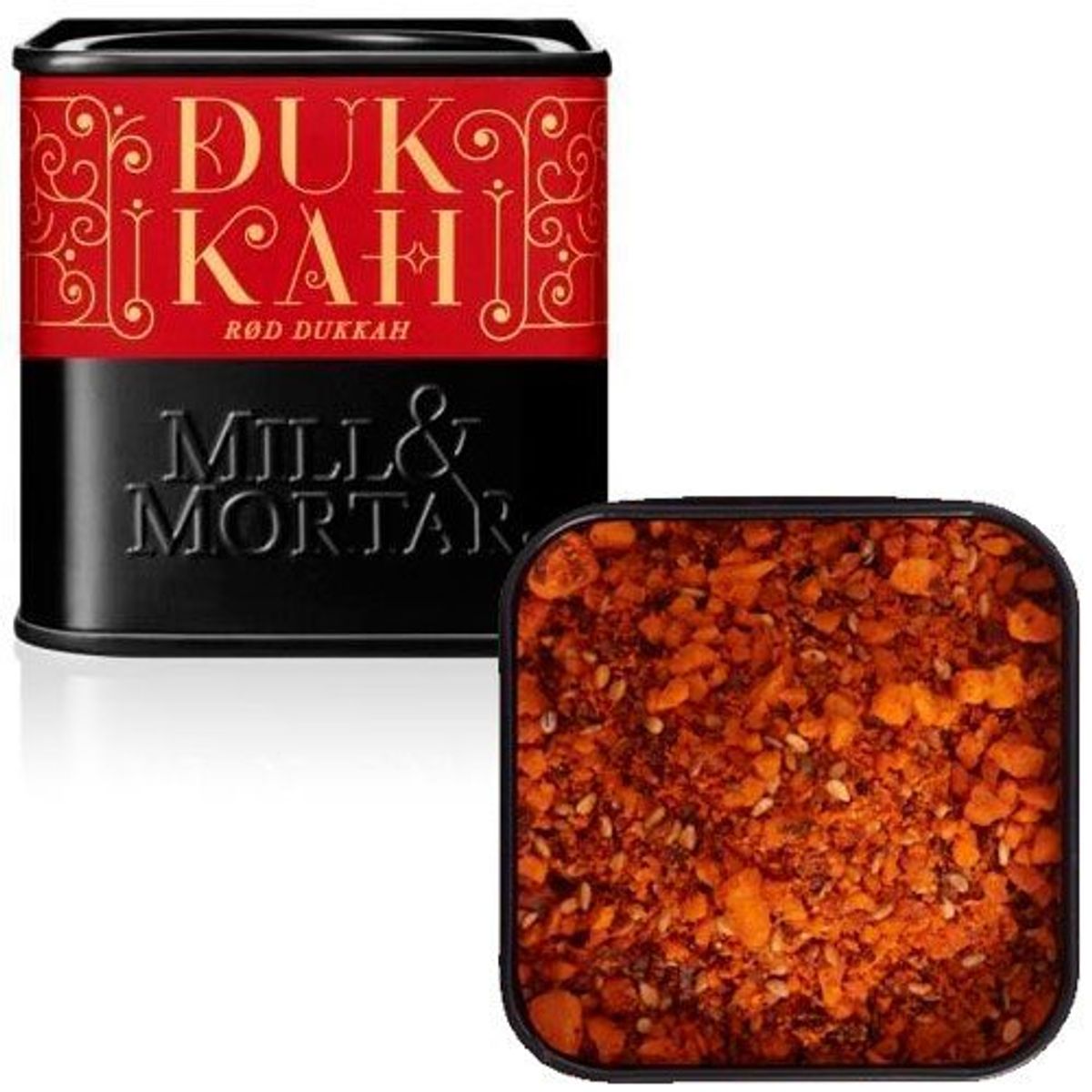 Rød Dukkah mandler Ø m. sød, røget paprika Mill & Mortar - 75 g.