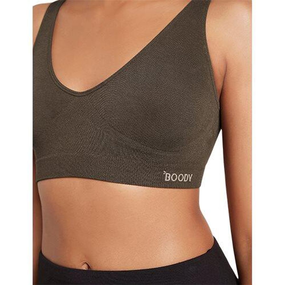 Boody Shaper Crop Bra Dark Olive str. XS - 1 stk.