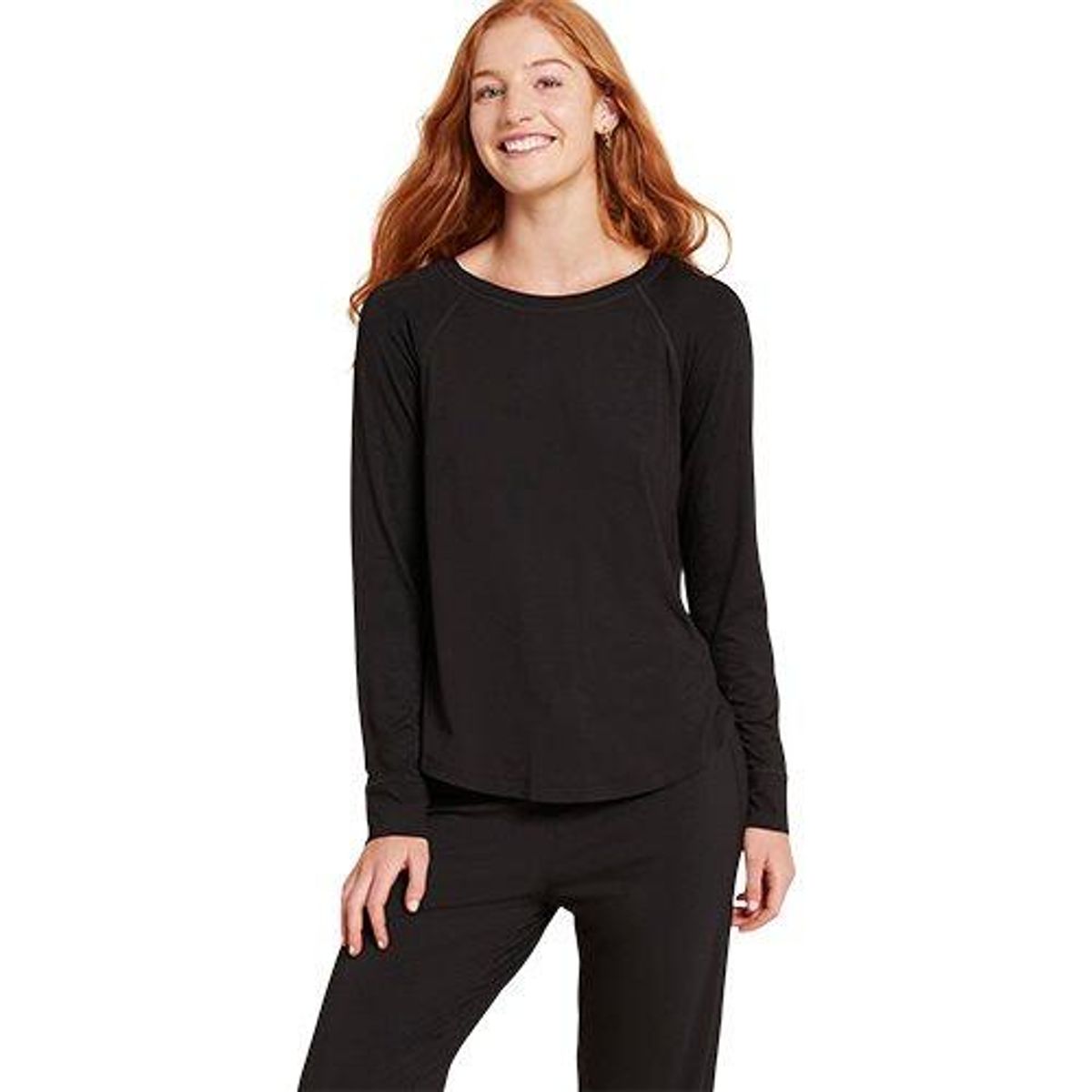 Goodnight Raglan Sleep Top Black XL - 1 stk