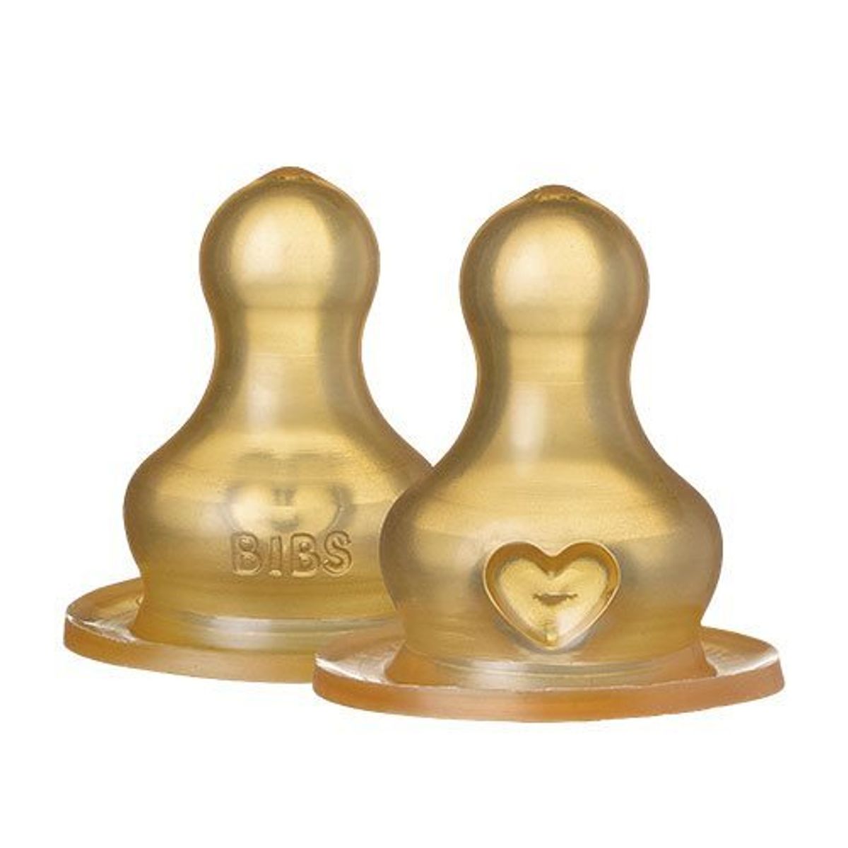 BIBS Bottle Nipple Latex Medium Flow 2 PACK - 1 pk