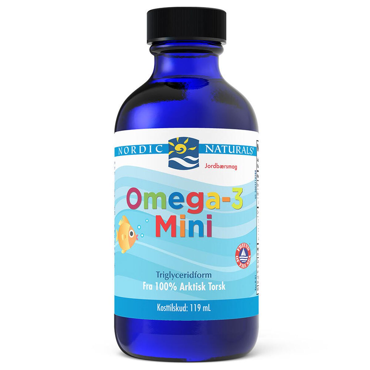 Nordic Naturals Omega 3 mini med jordbærsmag - 119 ml.