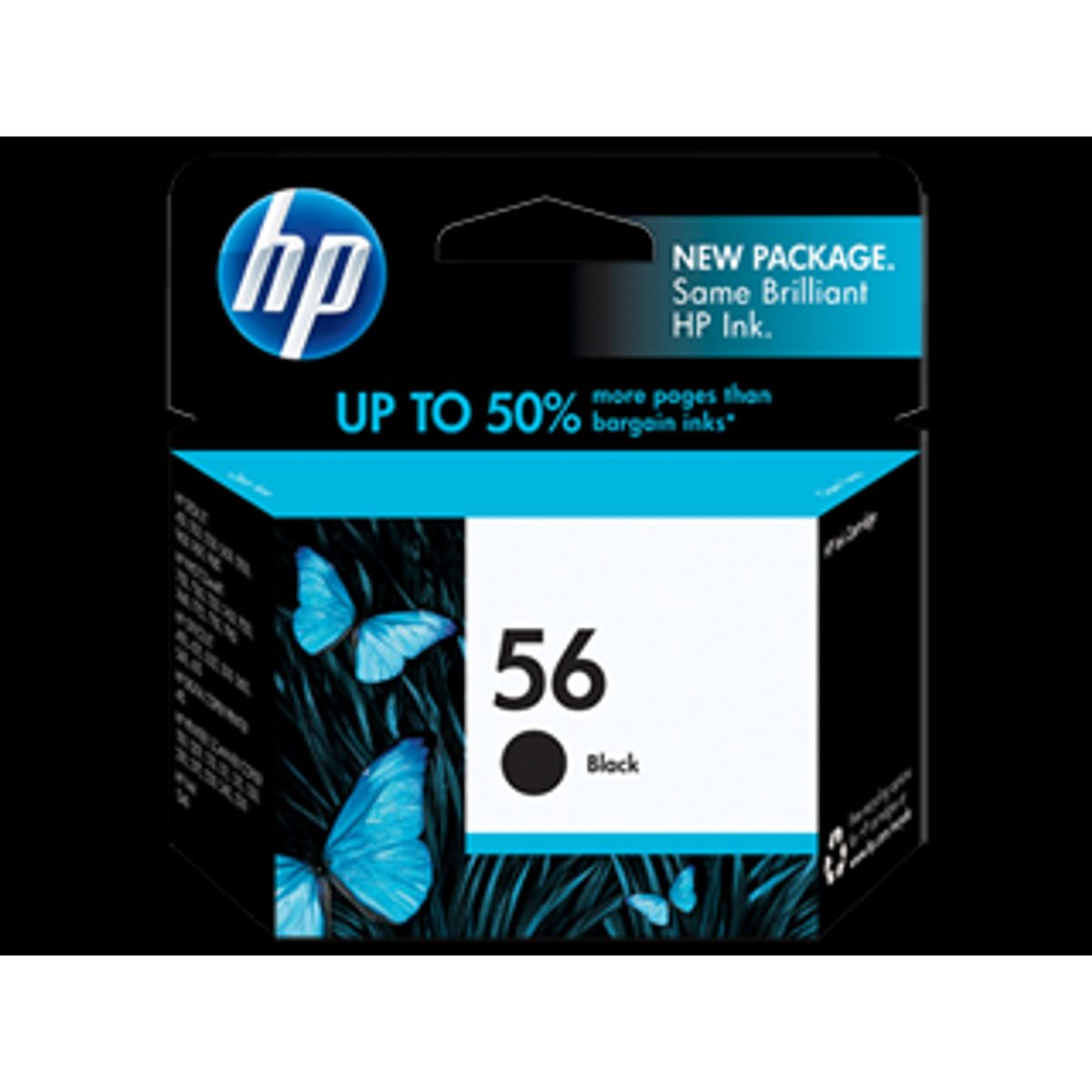 HP 56 BK (C6656AE) sort blækpatron, Original, 19 ml