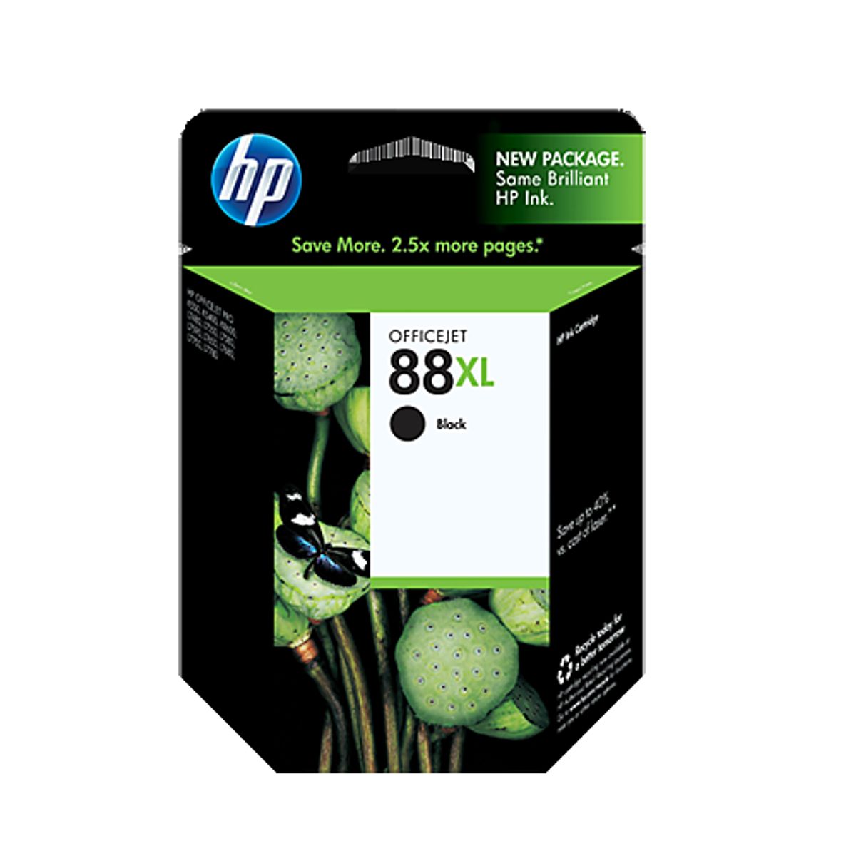 HP 88 XL BK (C9396AE) sort blækpatron, Original, 58 ml