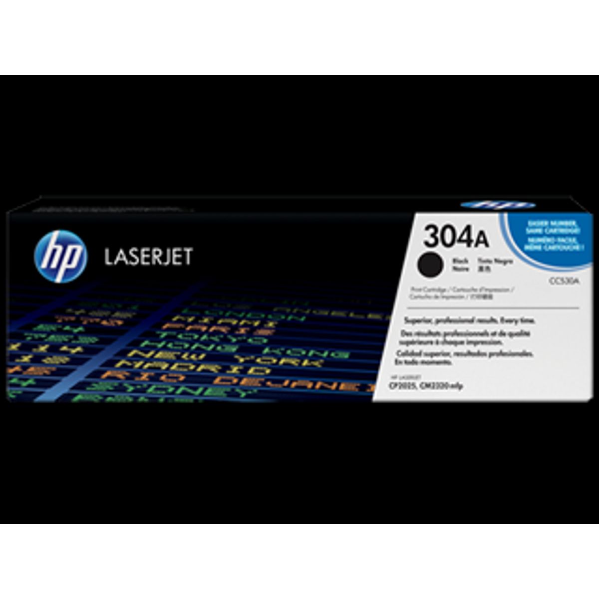 HP 304A Lasertoner CC530A Original Sort 3500 sider