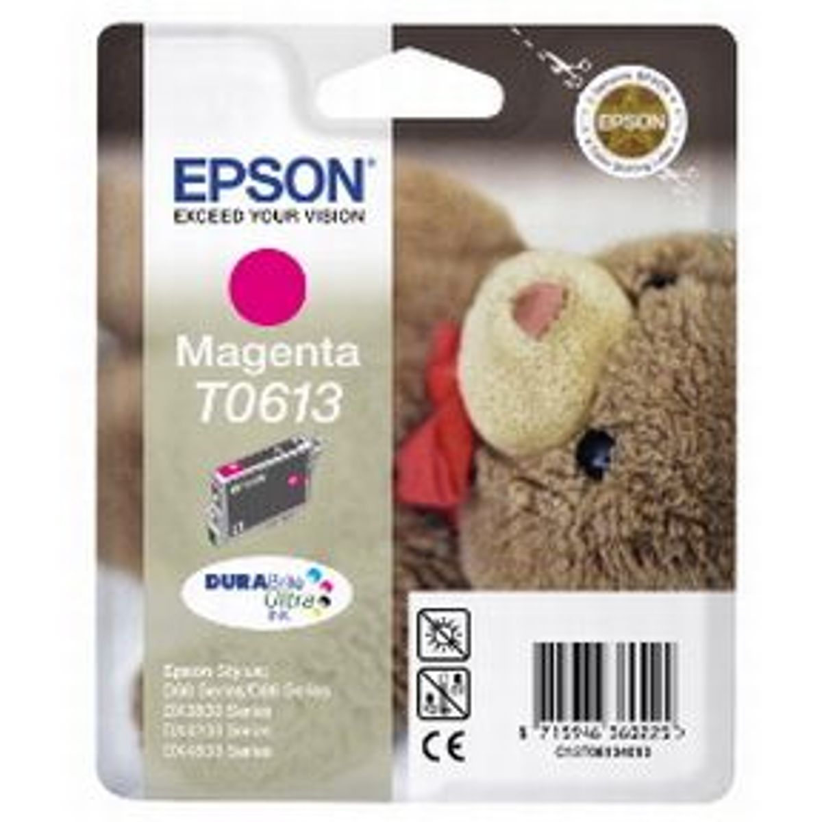 Epson T0613 M - C13T06134010 Original - Magenta 250 sider