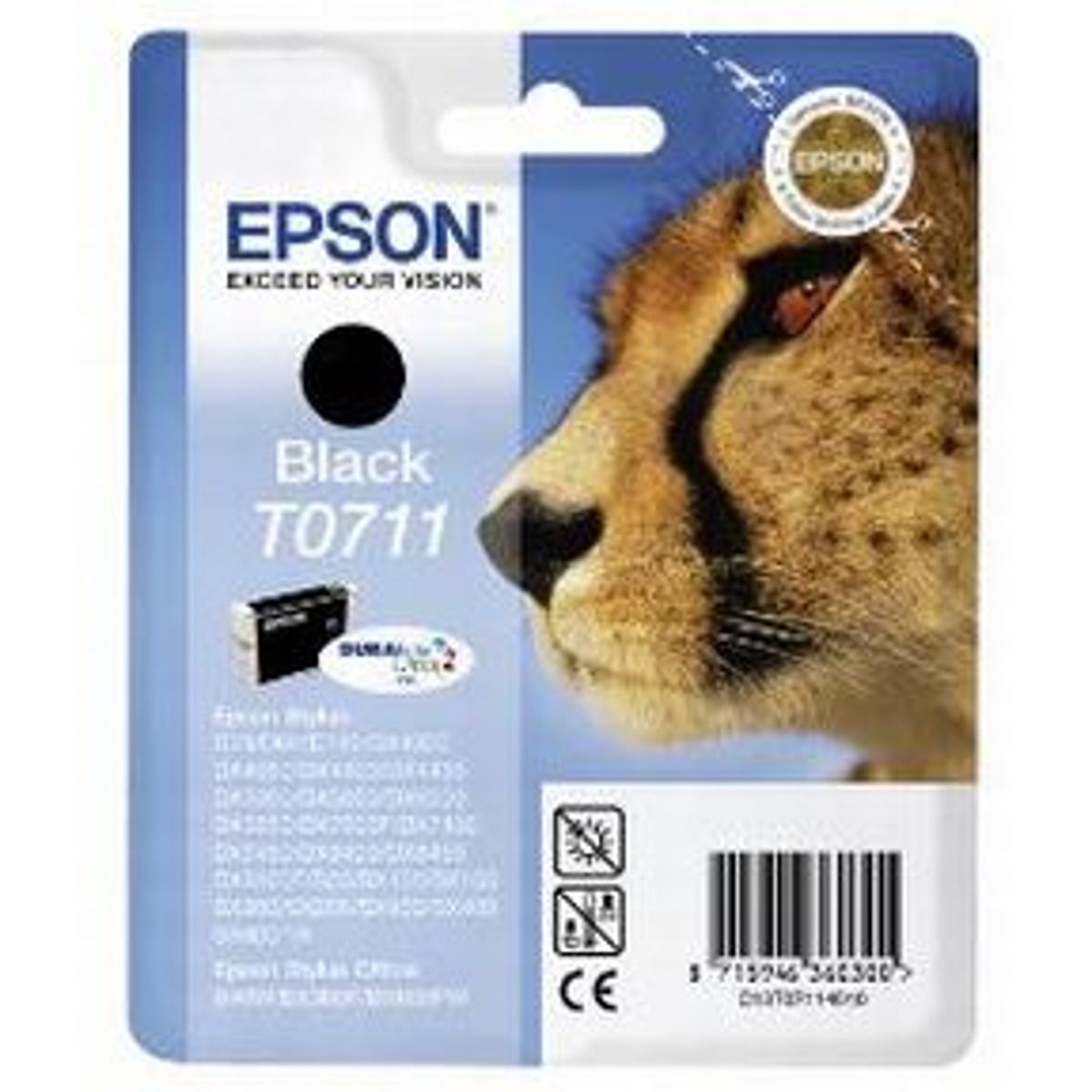 Epson T0711 BK - C13T07114012 Original - Sort 7,4 ml