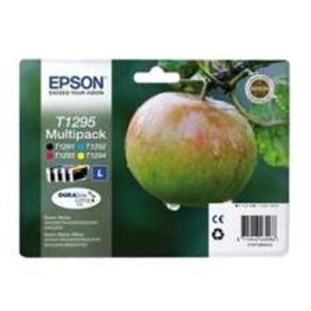 Epson T1295 CMYK (T1291/T1292/T1293/T1294),Sampak 4stk Blækpatron, Original