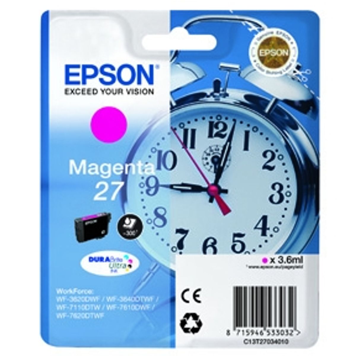 Epson 27 T2703 M - C13T27034012 Original - Magenta 3,6 ml