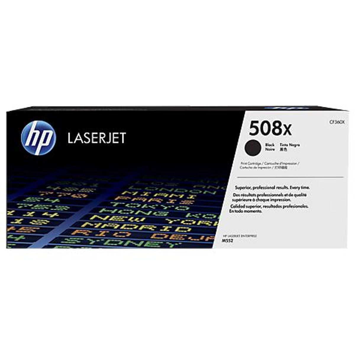 HP CF360X BK (HP 508X) Sort Lasertoner, Original 12500 sider