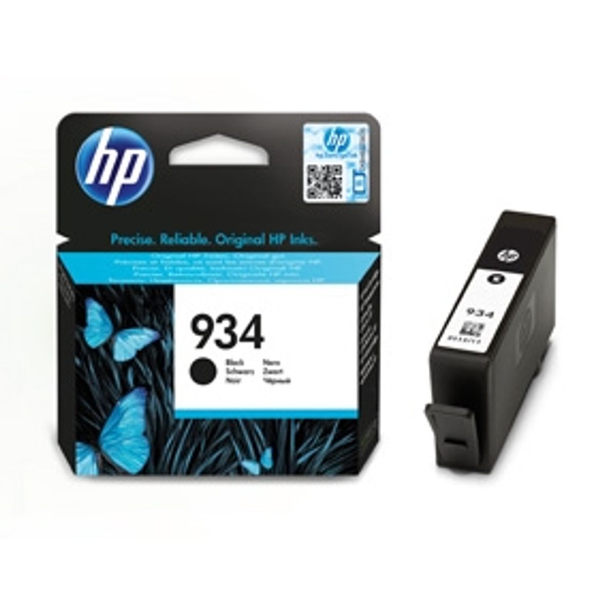 HP 934 BK - C2P19AE Original - Sort 8 ml