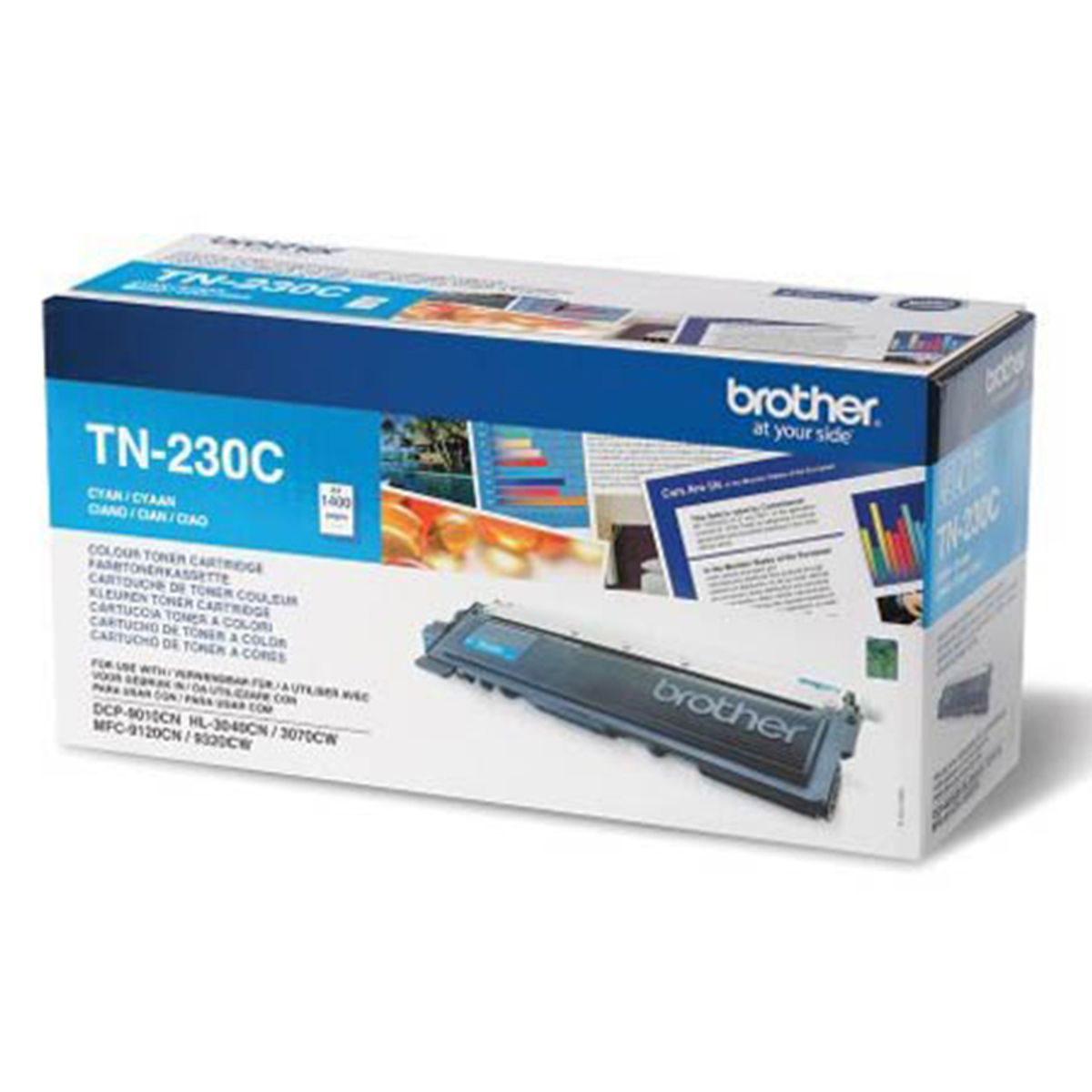 Brother TN 230 C Cyan Lasertoner, Original