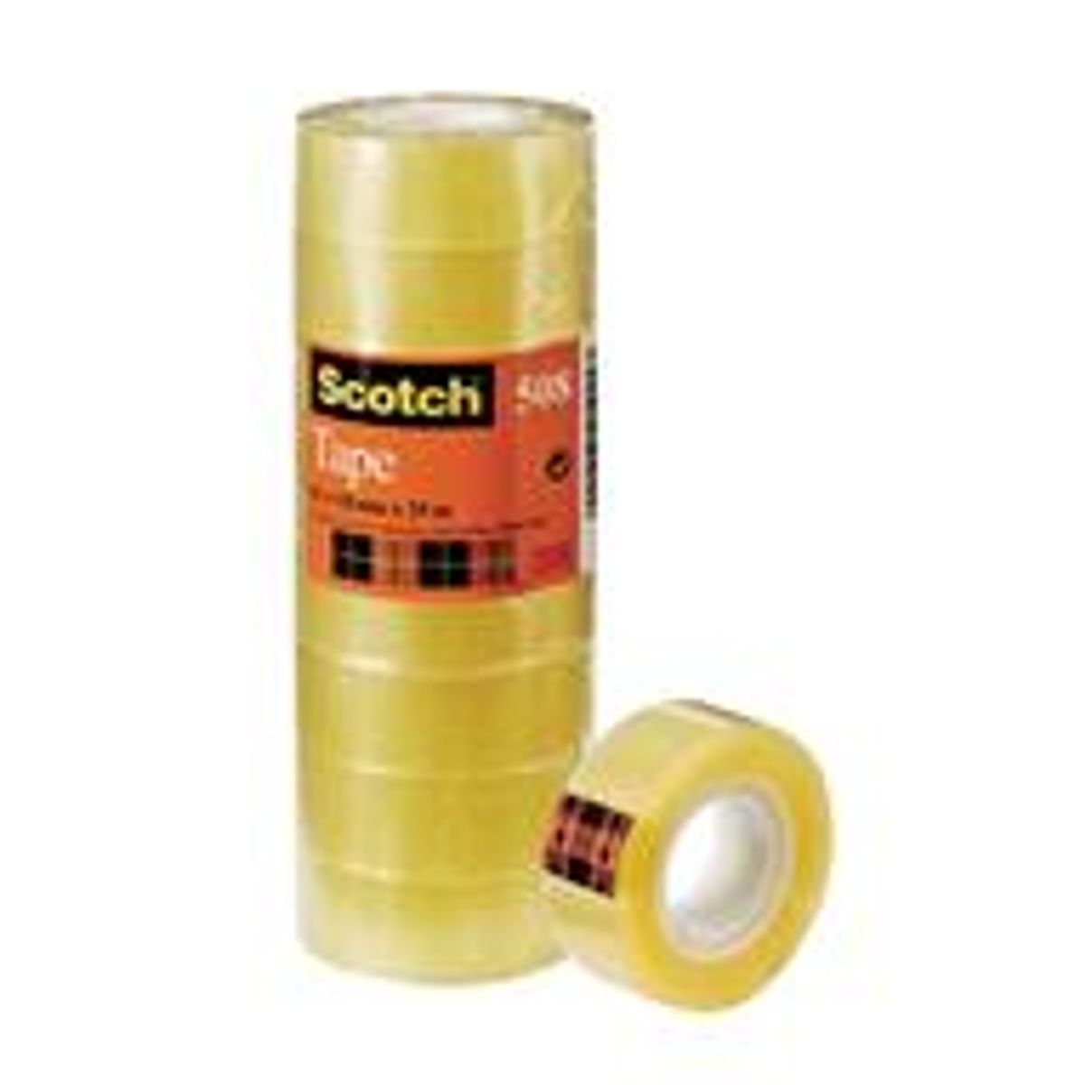 Scotch klar tape 508. Fås i 2 størrelser. 10 rl, pr. pk 15 mm x 66 m