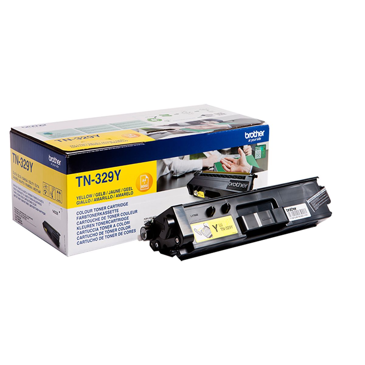 Brother TN329 Y Gul Lasertoner, Original